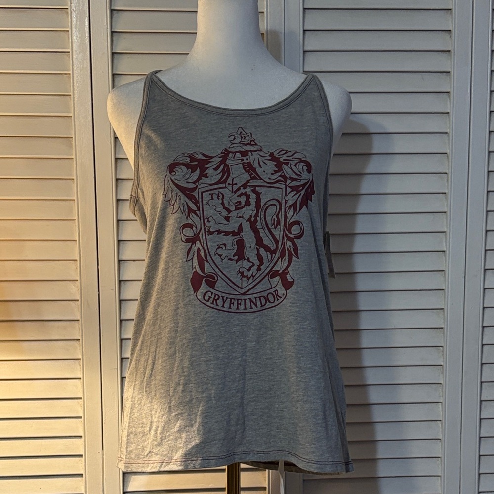 Gryffindor Gray Tank Top Harry Potter